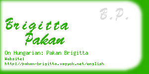 brigitta pakan business card